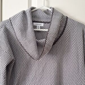 Calvin Klein Gray Chevron Women's  Sweater Loose Fit